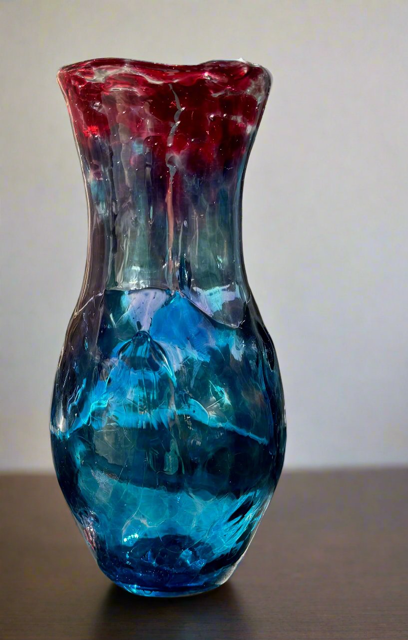 Oasis Blue with Pink Vase