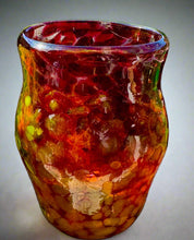 Load image into Gallery viewer, Handcrafted Drinking cups in Ruby Pink Yellow
